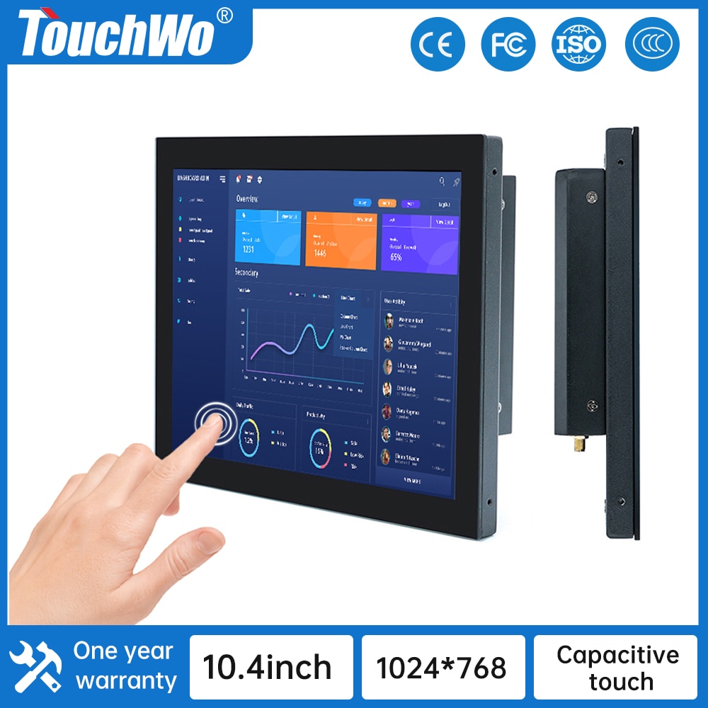 TouchWo Industrial  ġ ũ ,  ȵ̵ ο PC, 10.4 ġ, 10 Ʈ 